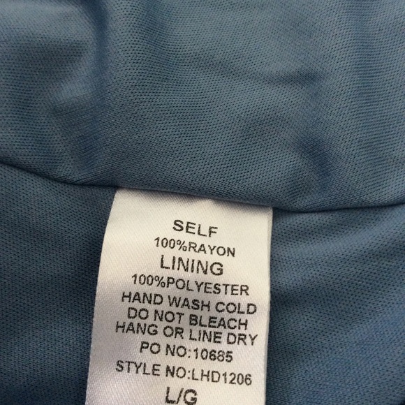 Love + Harmony Faux Wrap Maxi Womens Dress Embroidered Flutter Sleeve V-Neck - Picture 15 of 15